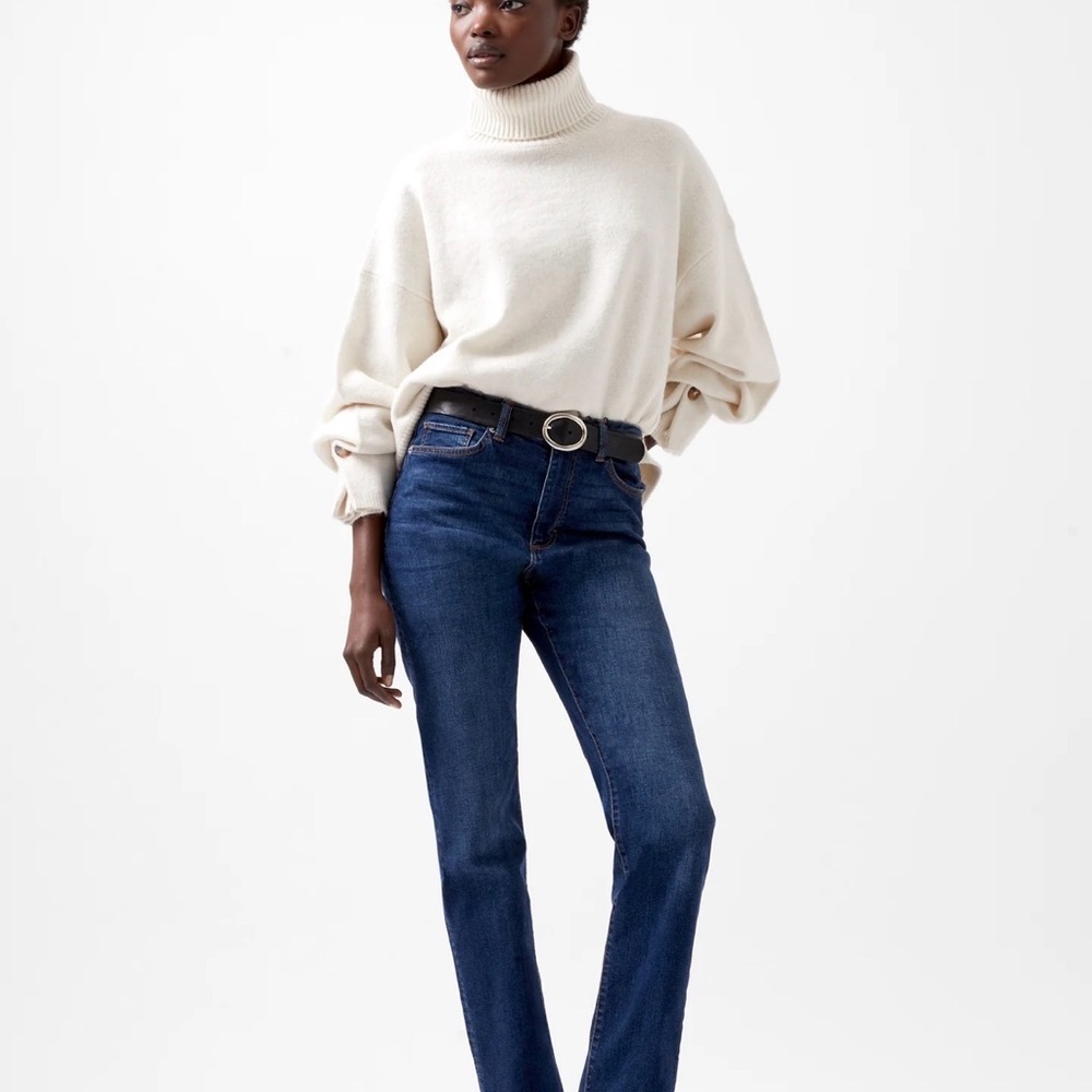 French Connection Cream Cowl Neck Sweater